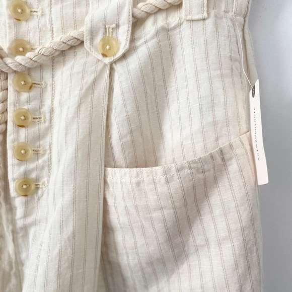 NWT Anthro Sammie Striped Paperbag- Waist Pants - Picture 4 of 10